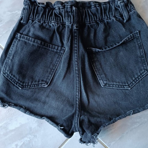 High-waisted Pink Woman denim shorts XS like new, black