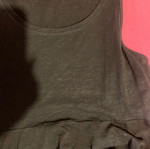 Blouse with striped ruffle