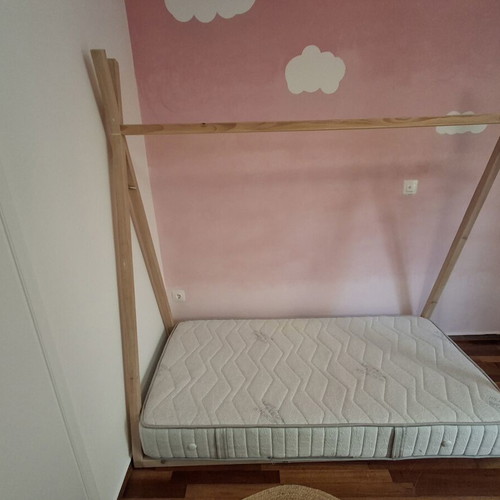 Children's Bed "Indian" with Linea Orthopedic Mattress like new