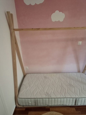 Children's Bed "Indian" with Linea Orthopedic Mattress like new