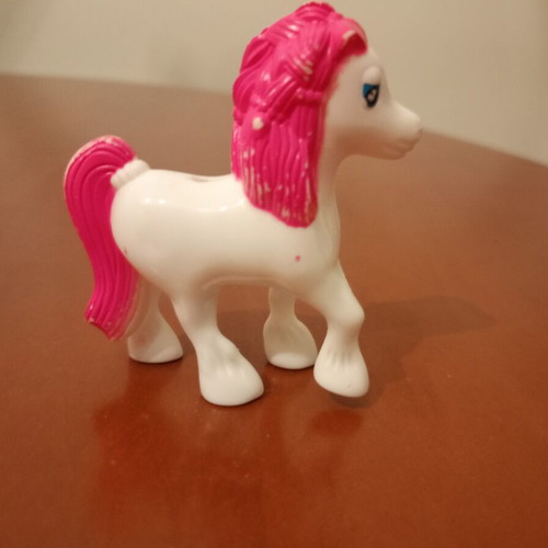 Horse Figure used, white with pink mane and blue eyes