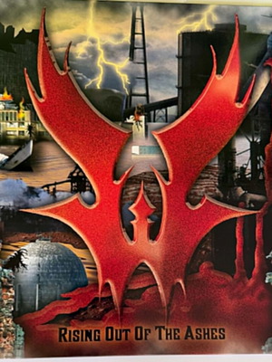 Warlord Rising Out Of The Ashes Transparent Red Vinyl like new, metal