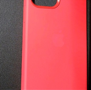 Red Silicone case with MagSafe for iPhone 12 / 12 pro