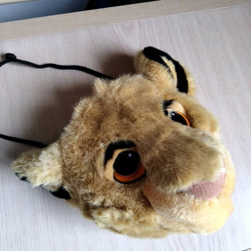 Vintage Simba Plush Backpack and Simba Head Coin Purse like new