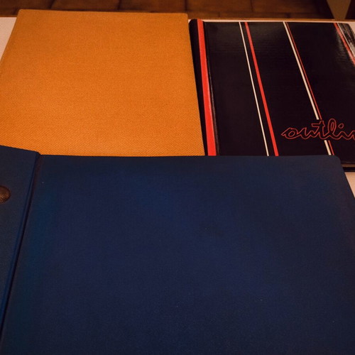 Photo albums used, set of three with 30 and 10 pages