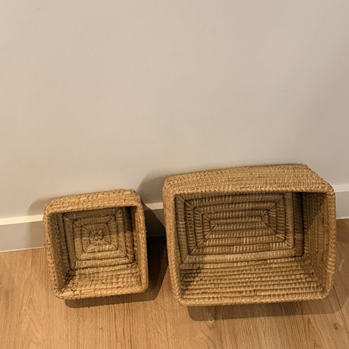 Zara Home wicker storage baskets like new