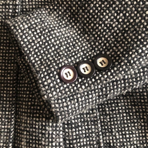 Debenhams wool coat used, size UK12, black