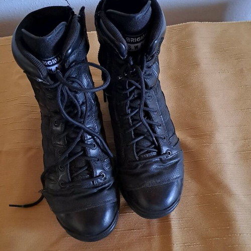 Original S.W.A.T. boots used, black, size 40