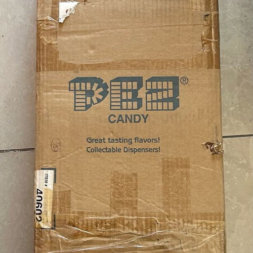 PEZ Floor Display Shipper new with 28 PEZ Dispensers Marvel and DC Comics