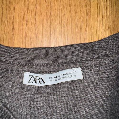 Zara T-shirt gray size Medium like new