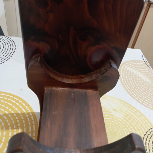 Vintage wooden stand with small barrel holder