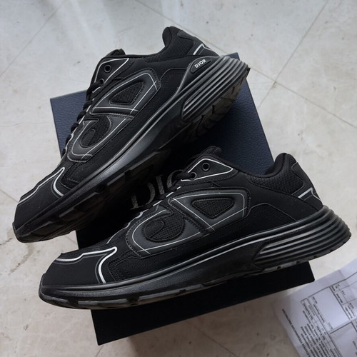 Christian Dior B30 Countdown sneakers used, size 45, black and grey