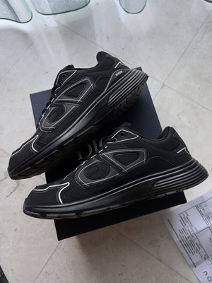 Christian Dior B30 Countdown sneakers used, size 45, black and grey