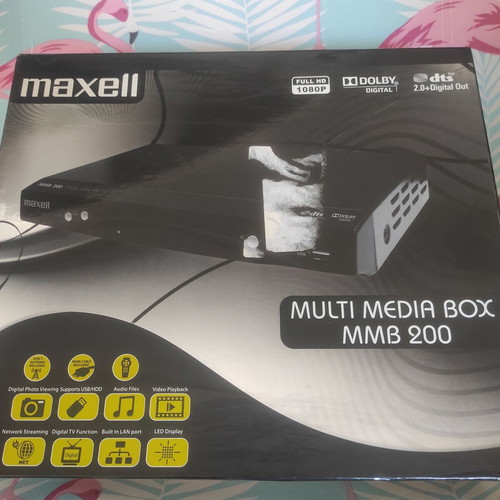 Maxell Multimedia Box MMB 200 like new, HD media player and USB recorder