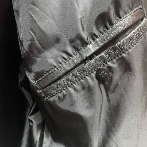 Zara leather jacket used, black, men's size XL