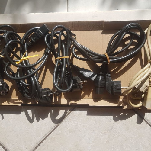 Power cords for computers used, pack of 5 pcs