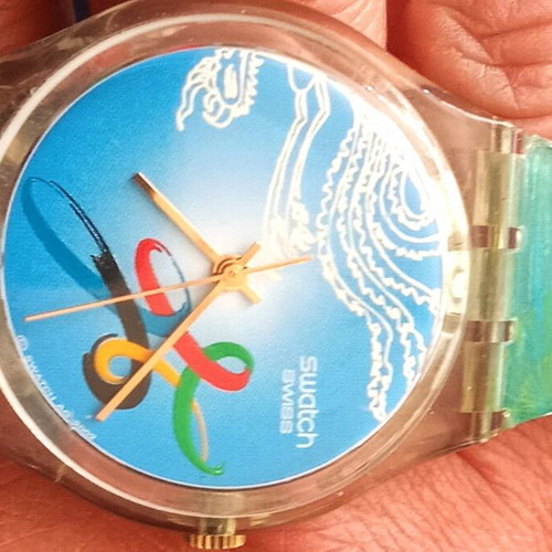 Swatch Πεκίνο 2008 Ολυμπιακοί Αγώνες ρολόι μεταχειρισμένο