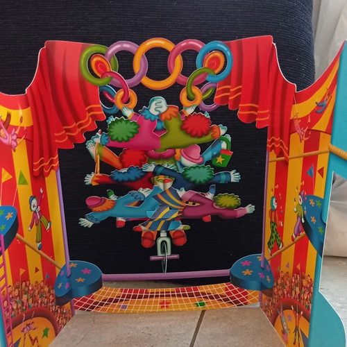 Santoro London Big Top Clowns 3D Swing Card new
