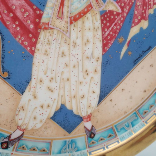 Art Deco ιταλικά πιάτα Ζώδια με 22Ct χρυσό, σαν καινούργια