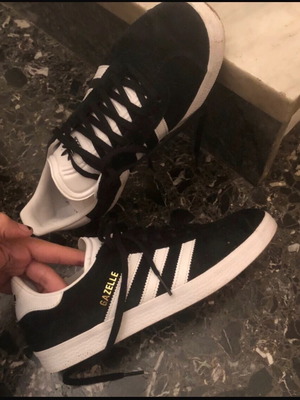 Gazelle Black n White Adidas Shoes