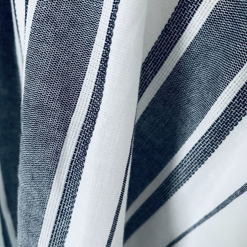 Stelios Koudounaris striped cotton dress new, size S, white and gray