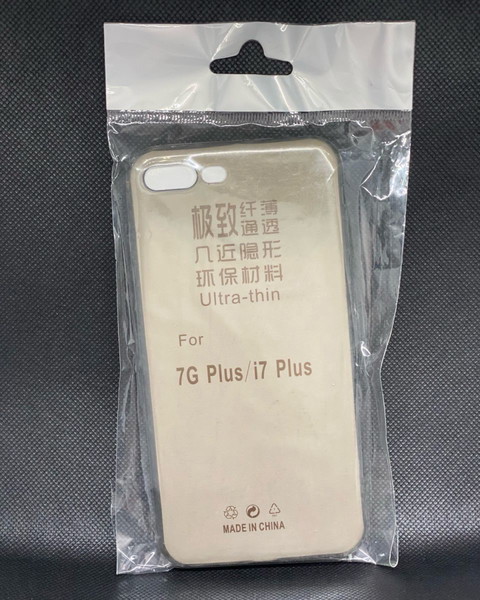 iPhone 7/8 Plus Ultra Slim 0,3mm Σκούρη Διαφάνεια