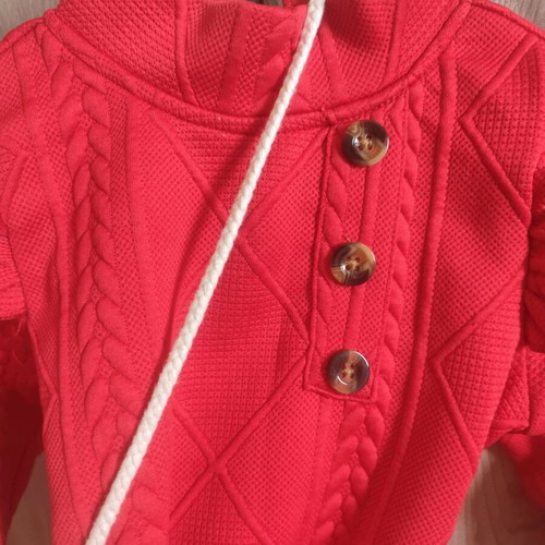 Children's set dress/coat like new, red, size 2-3 years
