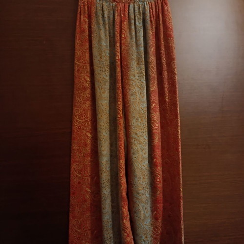 Summer set palazzo and top like new, multicolor, silk blend