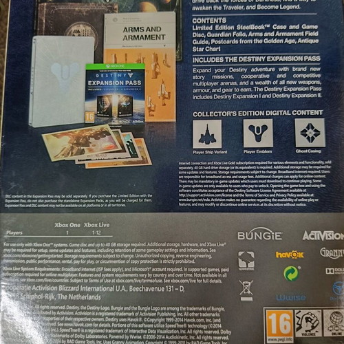 Destiny Limited Edition for Xbox One like new