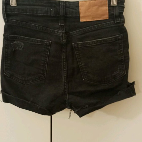 H&M shorts used, high waist, black, XS