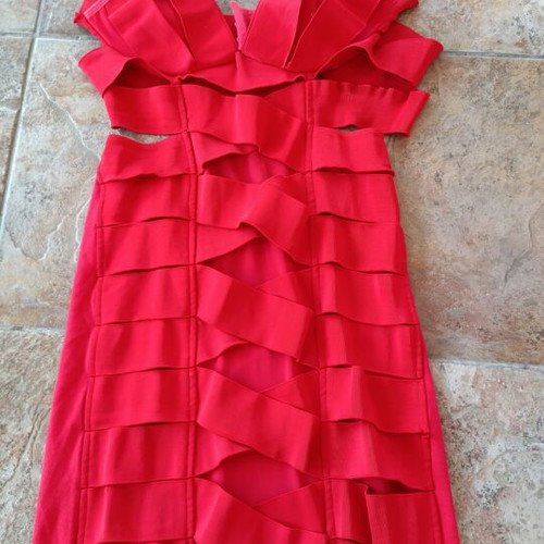 Kiki Riki Red Bandage Dress like new with cut-outs