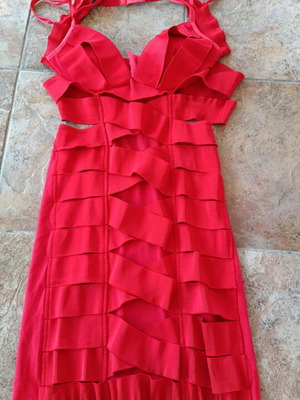 Kiki Riki Red Bandage Dress like new with cut-outs
