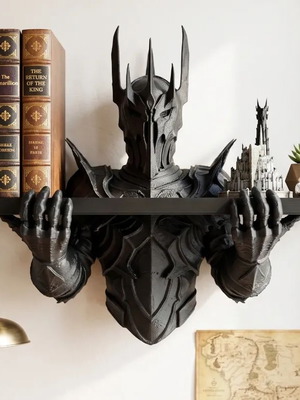 Custom 3D Printed Ράφι Τοίχου Σάουρον Lord of the Rings συλλεκτικό