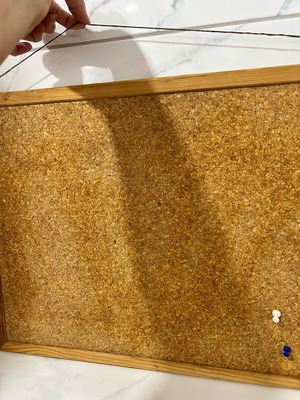 German cork message board 60/40 cm used