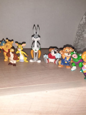 Kinder Surprise retro collectible figures used, set of 9 from 90s