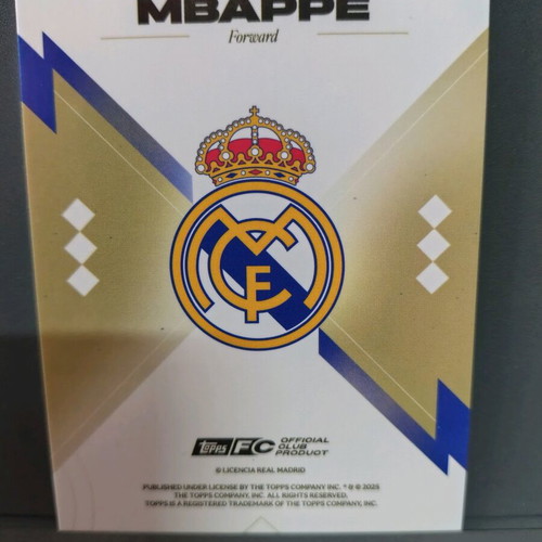 Topps Los Blancos Real Madrid Kylian Mbappe Purple 07/15 new