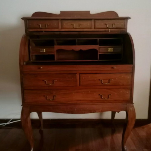Vintage secretary desk like new solid wood