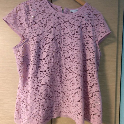 Lilac lace blouse with integrated lingerie new, size L