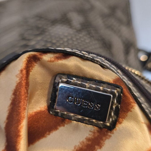 Guess shoulder and crossbody bag used, black and blue denim