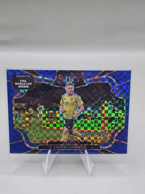2025-26 Panini Select Road to FIFA World Cup Viktor Gyökeres Blue Checker Field Level card