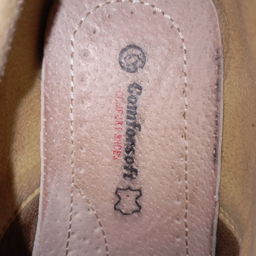 Comfort Flex black ballerina shoes with strap, size 40