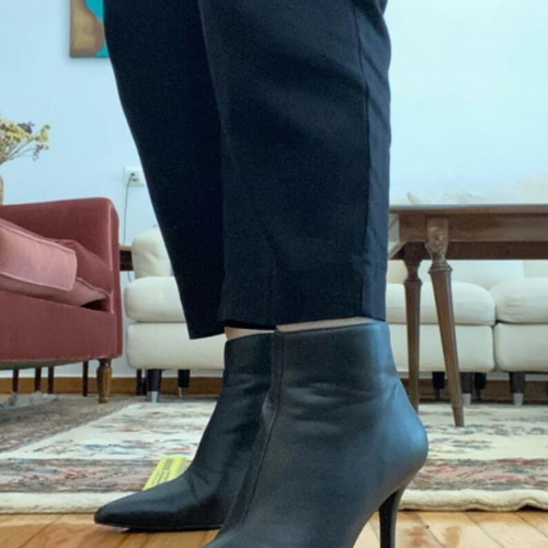Mango black boots like new, size 38