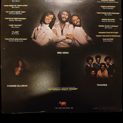 Saturday Night Fever vinyl used, disco soundtrack
