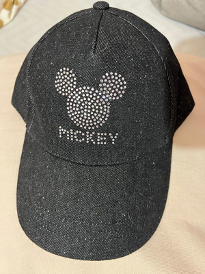 Καπέλο Mickey αυθεντικό Disneyland καινούργιο, μαύρο τζιν με γκλίτερ