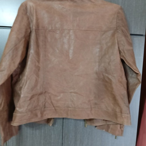 Ruff Hewn Genuine Leather Jacket Size L 44 Like New Brown