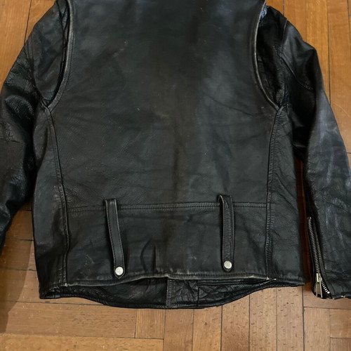 Perfecto vintage leather jacket, medium-large, black