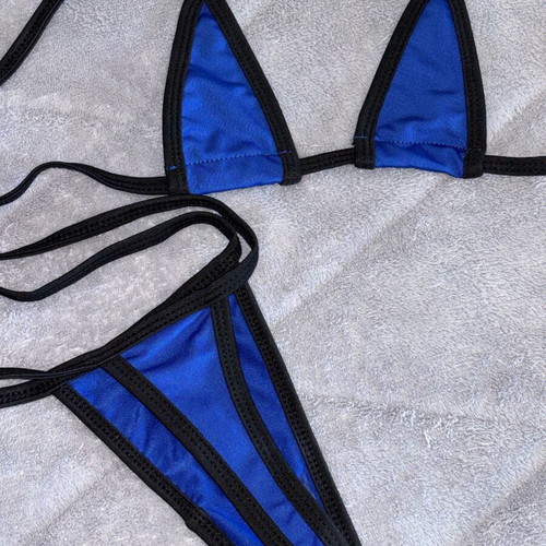 Swimsuit new with tags, sizes S/M, black and blue