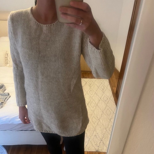Zara knitted sweater beige size M