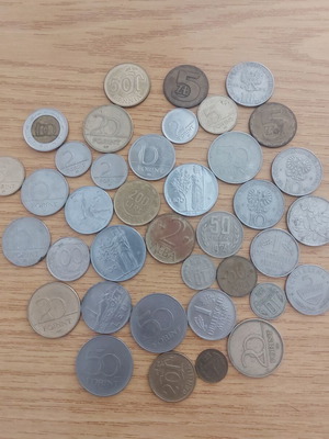 Συλλογή νομισμάτων μεταχειρισμένη, πακέτο 38 από 9 χώρες