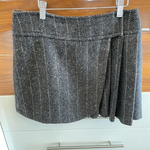 Exaltation pleated skirt and Motivi cropped cardigan set like new, gray